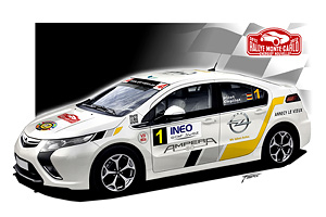 Opel Ampera va participa la Raliul Monte Carlo