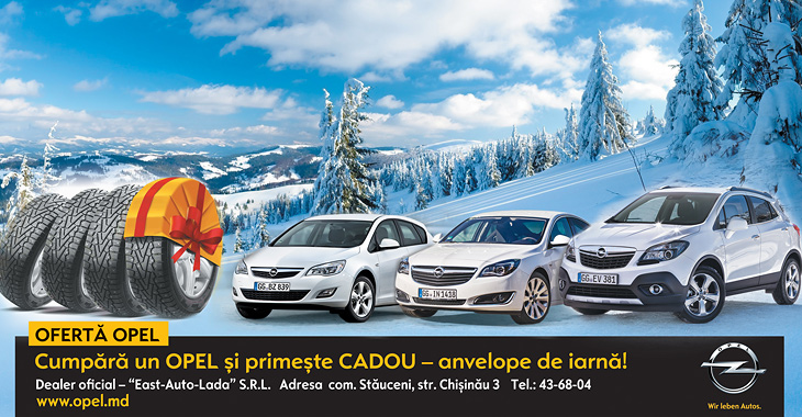 Promoţie de sărbători de la dealer-ul oficial Opel în Moldova