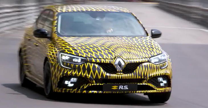 Noul Renault Megane R.S. a făcut câteva ture pe circuitul de la Monaco (Video)