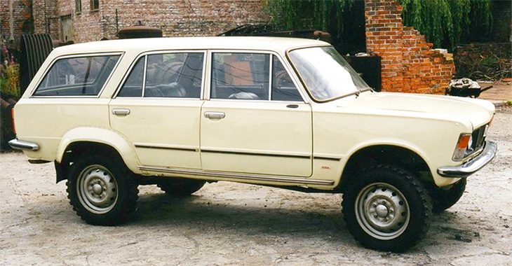 Istoria neştiută a lui Fiat 125p Kombi 4x4, construit cândva de polonezi cu punţi de Niva