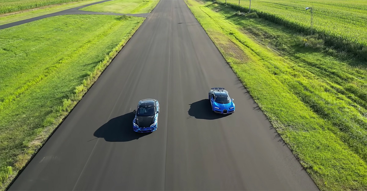 (VIDEO) Cinci dueluri la rând între Bugatti Chiron şi Tesla Model S Plaid dau motive de a medita la viitorul electric