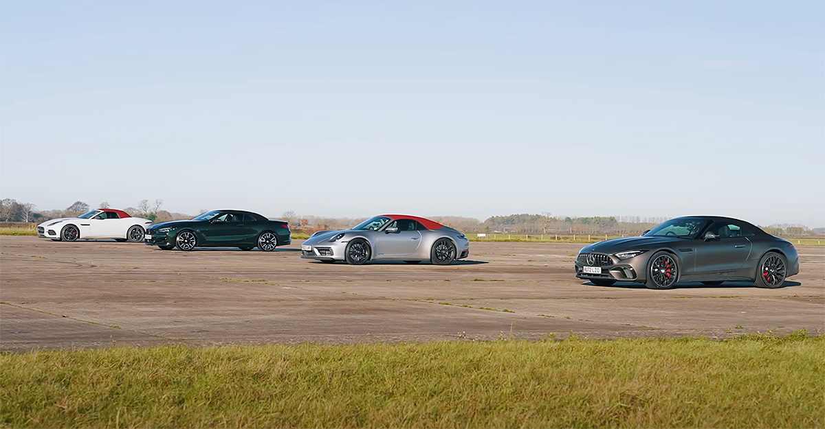 (VIDEO) Deşi e cel mai scump, noul Mercedes-AMG SL 55 e învins de BMW, Porsche şi Jaguar