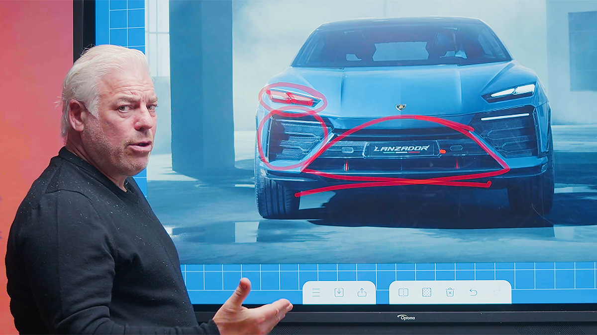 (VIDEO) Designerul primului BMW X5 critică formele primului SUV electric Lamborghini, viitorul Lanzador, dar se lasă convins până la urmă şi spune că-l adoră
