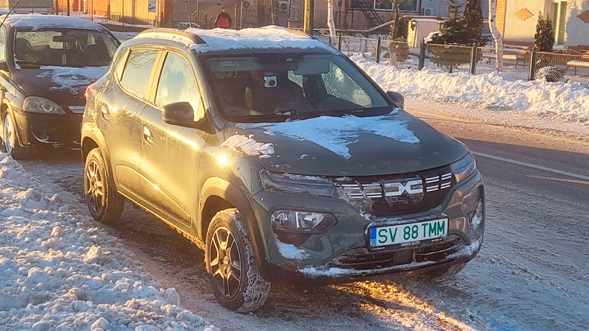 Cum rezistă Dacia Spring la temperaturi de până la -20 grade Celsius în România, din impresiile distribuite de proprietari