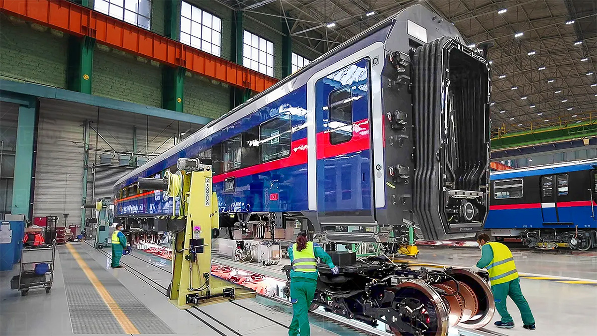 (VIDEO) Cum sunt produse locomotivele, vagoane şi garniturile automotoare la fabricile Siemens