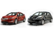 Chevrolet Volt şi Nissan Leaf primesc cele mai înalte distincţii pentru siguranţă