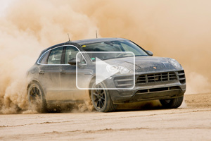 Noi imagini video cu Porsche Macan, testat intens în deşert