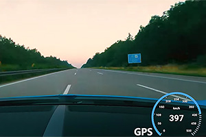 (VIDEO) Cum se simte viteza de 417 km/h pe o autostradă din Germania, la volanul unui Bugatti Chiron