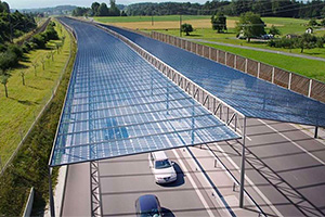 Inginerii din Germania, Austria şi Elveţia vor testa ideea montării panourilor solare de-a lungul autostrăzilor, pentru a produce electricitate