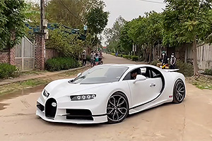 (VIDEO) Doi fraţi dintr-un sat din Vietnam au construit un Bugatti Chiron replicat în condiţii de casă