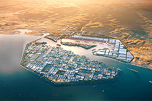 Arabia Saudită va construi Oxagon, un oraş plutitor pe mare, în formă de octogon, dirijat de inteligenţa artificială