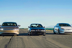 (VIDEO) BMW M5 E39, cel mai rapid sedan din lume de cândva, pus la încercare cu Tesla Model S şi Lucid Air