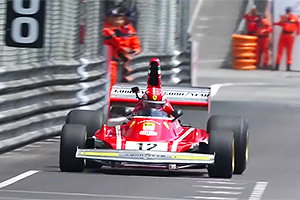(VIDEO) Pilotul de Formula 1 Charles Leclerc a avariat bolidul clasic din 1974 al lui Niki Lauda