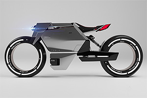 Cum ar arăta o motocicletă Tesla dacă ar ajunge să fie produsă, în viziunea unui designer spaniol