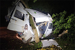 Grav accident cu un Mercedes Sprinter astă noapte lângă Cojuşna