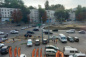 Un nou accident astă dimineaţă la intersecţia cu cele mai mari statistici din Chişinău, proiectată neinspirat