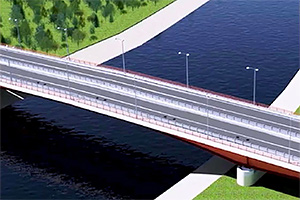 (FOTO) Cum va arăta noul pod de autostradă de la Ungheni, peste Prut, între România şi Moldova