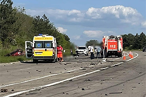 Accident cutremurător produs astă seară pe traseul M3, lângă Băcioi, între un Audi şi un Renault, cu 3 persoane decedate
