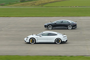 (VIDEO) Lucid Air Performance a ajuns în Europa şi se duelează cu Porsche Taycan Turbo S într-o cursă a maşinilor electrice supreme