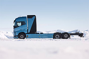 (VIDEO) Volvo testează camioane electrice pe bază de hidrogen în condiţii arctice în Suedia, ca o alternativă pentru cele cu baterii
