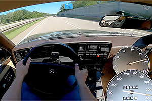 (VIDEO) Cât se silenţios e şi cum merge un Opel Monza 3.0 de cândva, galopat acum pe autostrăzile fără limită de viteză din Germania