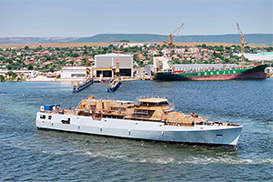 Bulgaria a lansat la apă prima corvetă modernă pentru forţele sale navale, construită la şantierul din Varna în doar un an