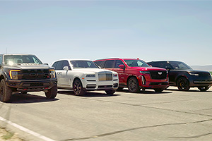 (VIDEO) SUV-urile mari de la Rolls-Royce, Cadillac, Lamborghini, Ford, Mercedes şi Range Rover, puse la întrecere