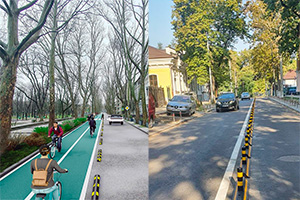 Strada 31 August din Chişinău a fost împărţită în două, jumătate fiind dedicată bicicletelor