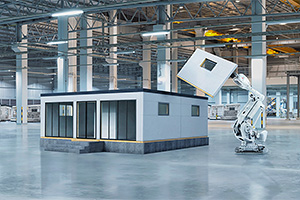 Porsche şi ABB vor să fabrice case modulare şi eficiente energetic cu ajutorul roboţilor, pe linii de producţie automatizate