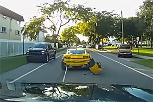 (VIDEO) Un Chevrolet Camaro, urmărit de poliţia din SUA, a fost oprit în câteva secunde cu un dispozitiv nou de încleştare