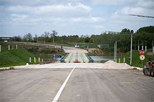 Noul punct de trecere a frontiere Leova-Bumbăta dintre Moldova şi România are drumul de acces şi parcarea de camioane construite