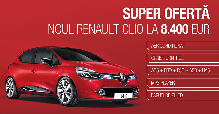 Super ofertă Renault în Moldova: noul Renault Clio la 8,400 euro!