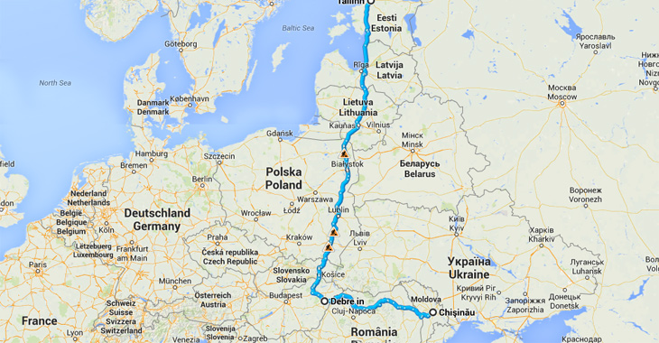 Traseul expediţiei fantastice din Moldova spre Laponia şi la capătul pământului este de-a dreptul nebun!