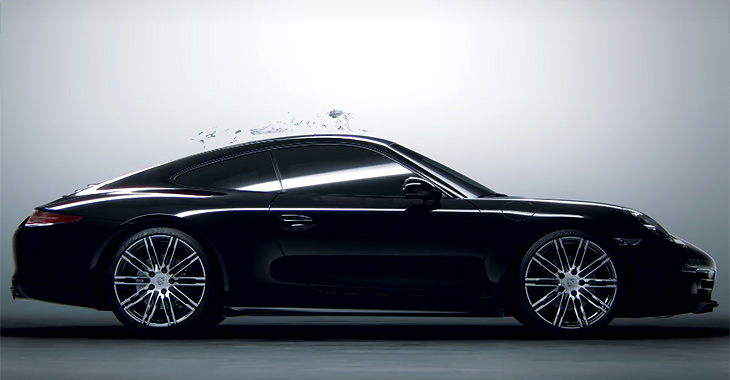 Un strop de cerneală – Porsche 911 Black Edition (Video)