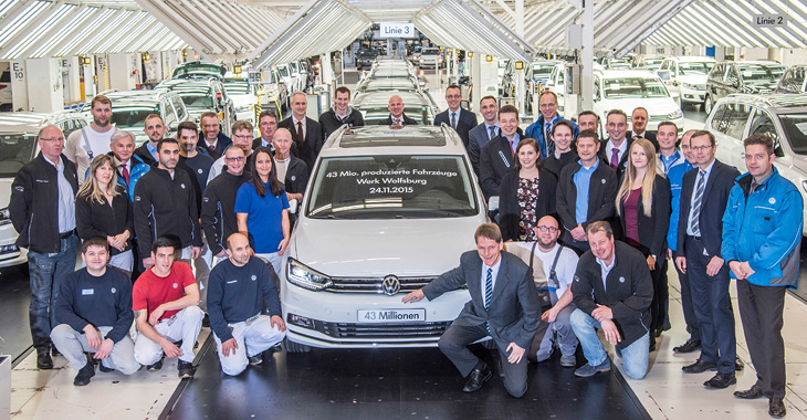 Volkswagen a produs 43 milioane de automobile în Wolfsburg