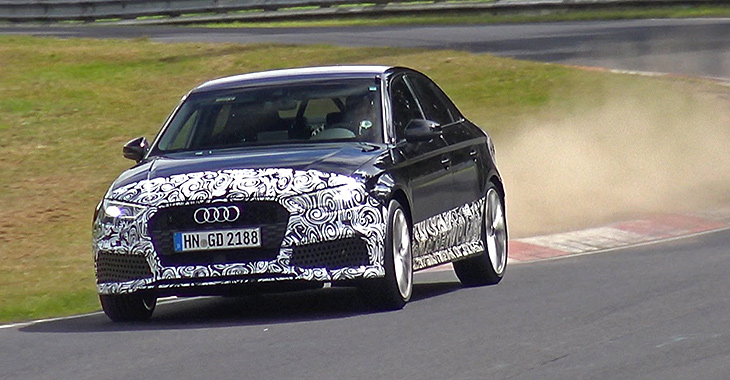 Audi testează nemilos noul RS3 Sedan pe Nurburgring! (Video)