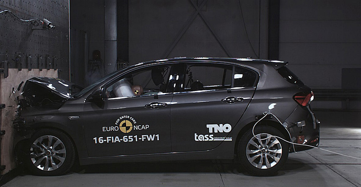 Noul Fiat Tipo nu a strălucit la testele de siguranţă Euro NCAP (Video)