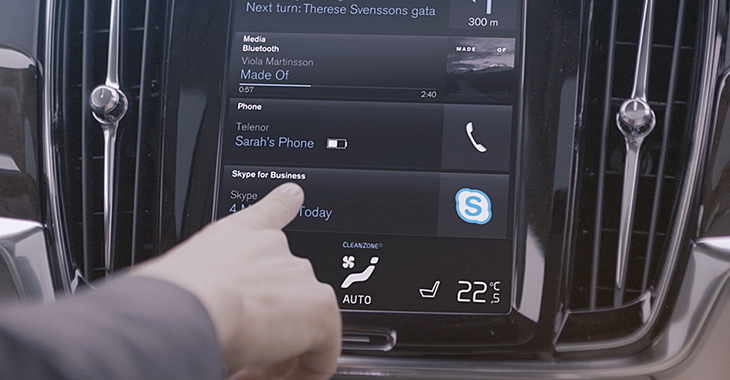 Noile Volvo vor fi dotate cu Skype (Video)