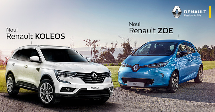 Sâmbătă, 30 septembrie, Renault Moldova vă aşteaptă la ziua testelor drive cu ZOE electric şi Koleos