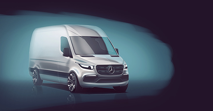 Mercedes-Benz prezintă prima imagine cu viitorul Sprinter
