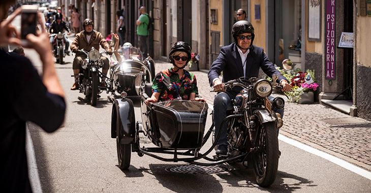 Reportaj: Motocicletele de la Concorso. Luxul pe trei roţi, sau motociclete cu ataş de odinioară (reportaj 2 din 6)