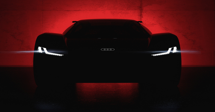 (Teaser) Audi va prezenta la Pebble Beach prototipul unui supercar electric