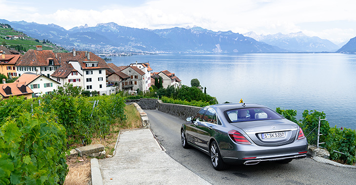 Noul Mercedes-Benz S-Class. Maşina care ne-a dus la Montreux.