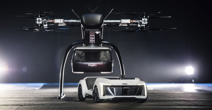 Audi, Italdesign şi Airbus testează un concept de taxi aerian!