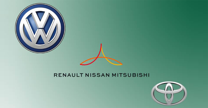 Alianța Renault-Nissan, Toyota și Volkswagen sunt cei mai mari producători în primele 6 luni ale anului!
