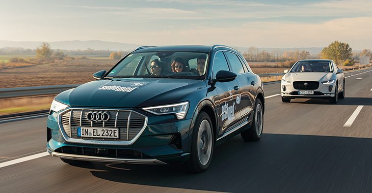 #ElectricUltraMaraton în ziua 5: Traversăm Ungaria şi România cu electricele Audi e-tron, Jaguar I-PACE şi Hyundai Ioniq