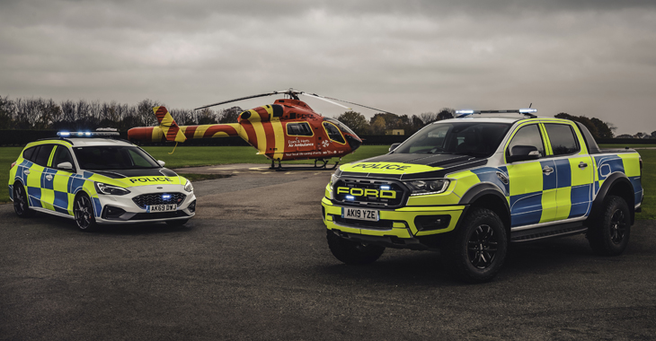 Ford Ranger Raptor şi Focus ST au suplinit flota de automobile de poliţie în Marea Britanie
