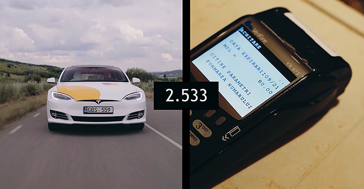 (VIDEO) Ce e mai rapid: o Tesla Model S accelerând 0-100 km/h sau o plată contactless cu cardul?