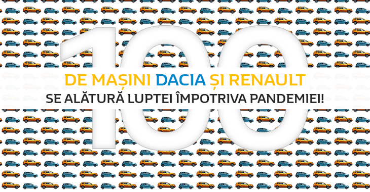 Dacia şi Renault se alătură luptei cu pandemia: constructorii oferă medicilor 100 automobile