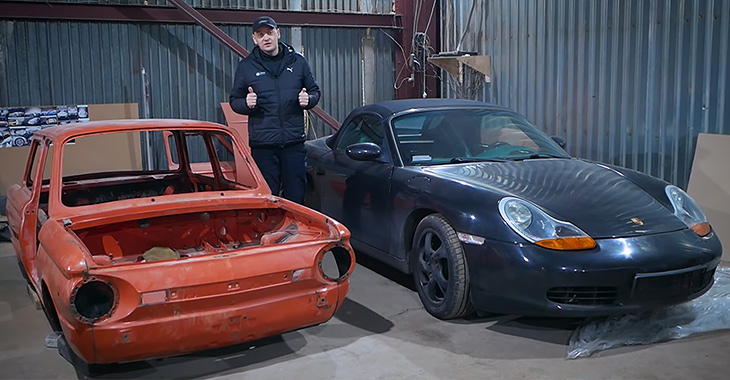 (VIDEO) Un proiect nebun: Zaporojeţ cu inimă de Porsche, capabil să depăşească un Ferrari!